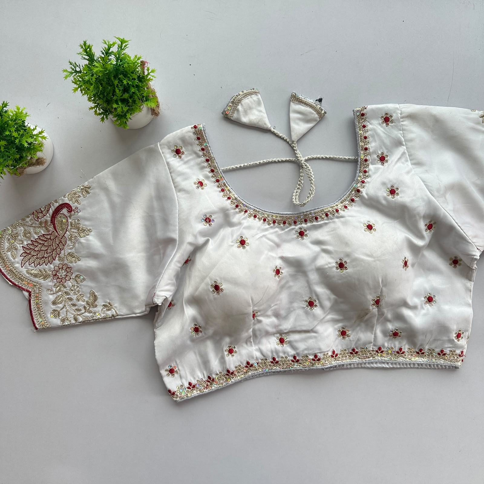 Siyana Pure Satin Silk Blouse - view 7