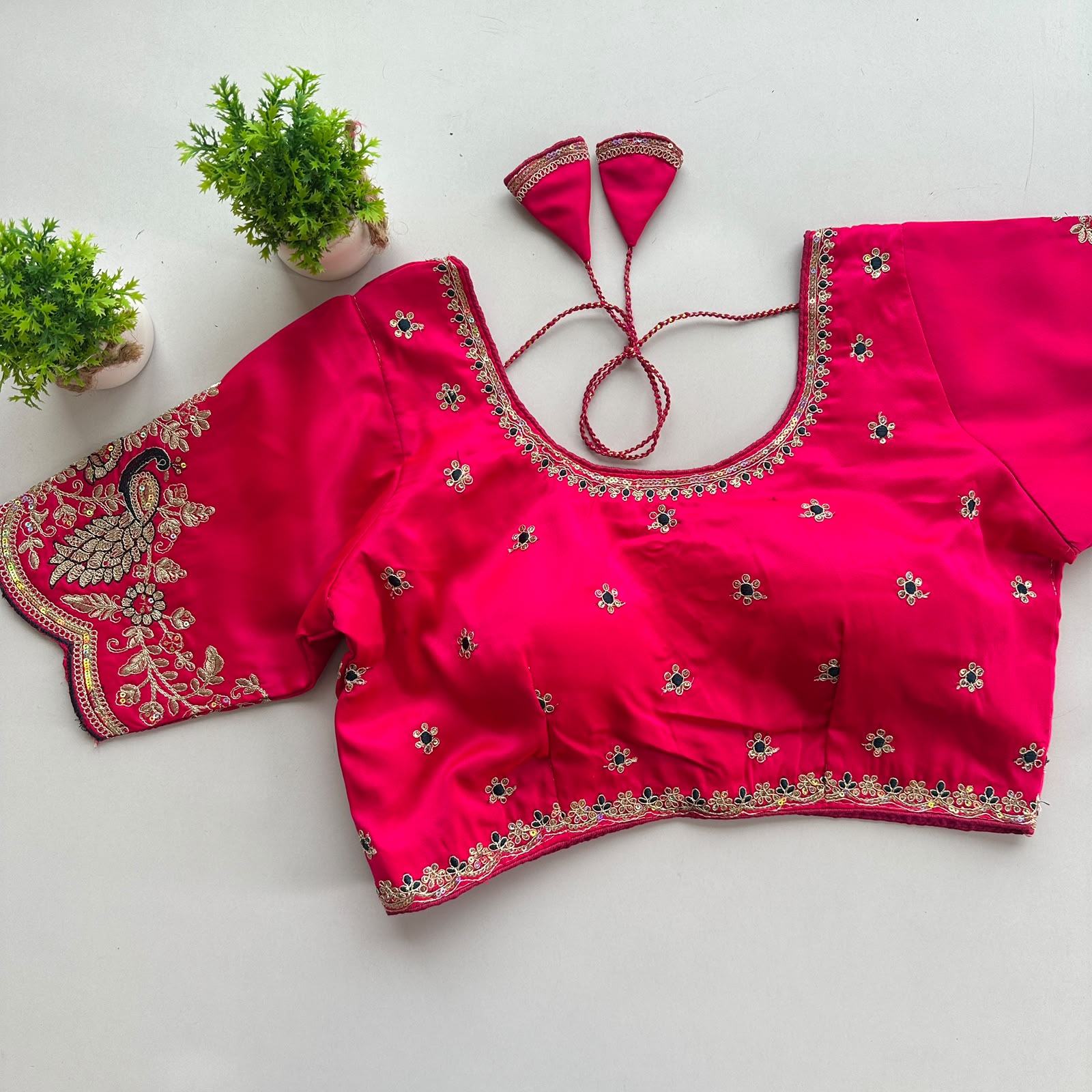 Siyana Pure Satin Silk Blouse - view 8