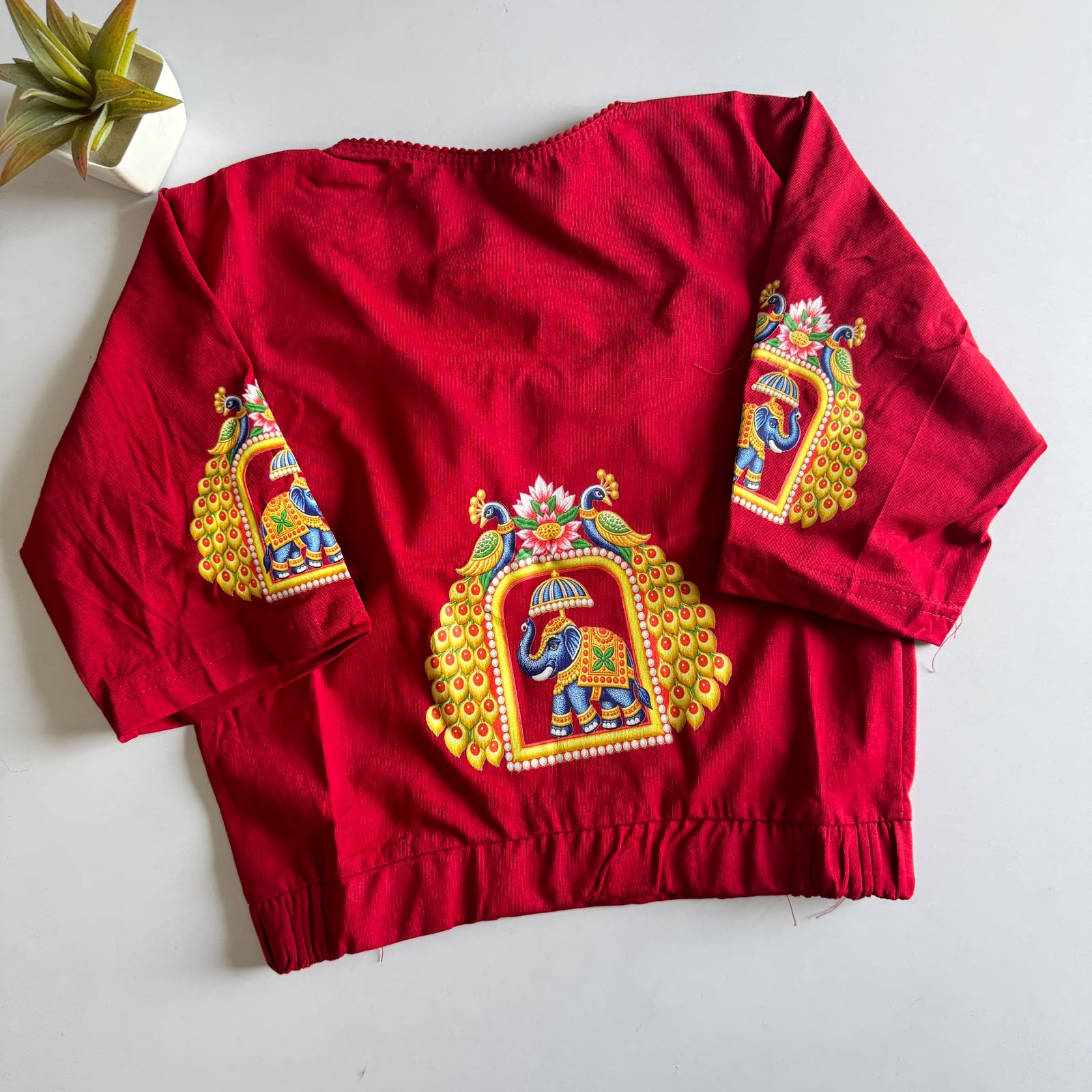 South Spical Stretchable Blouse Pure Lehenga Choli - view 4
