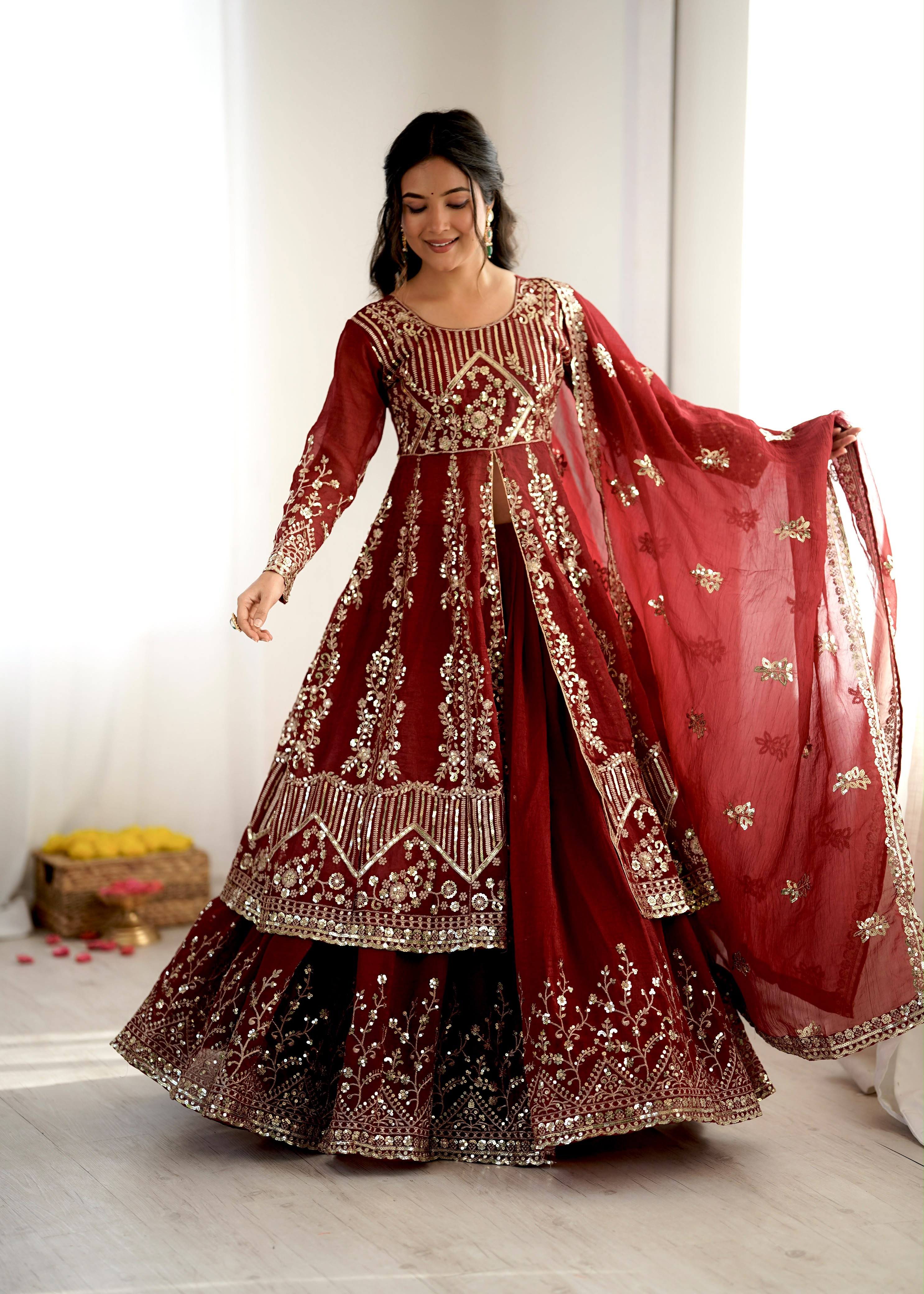 SR 1681 Crunchy Silk Lehenga Choli