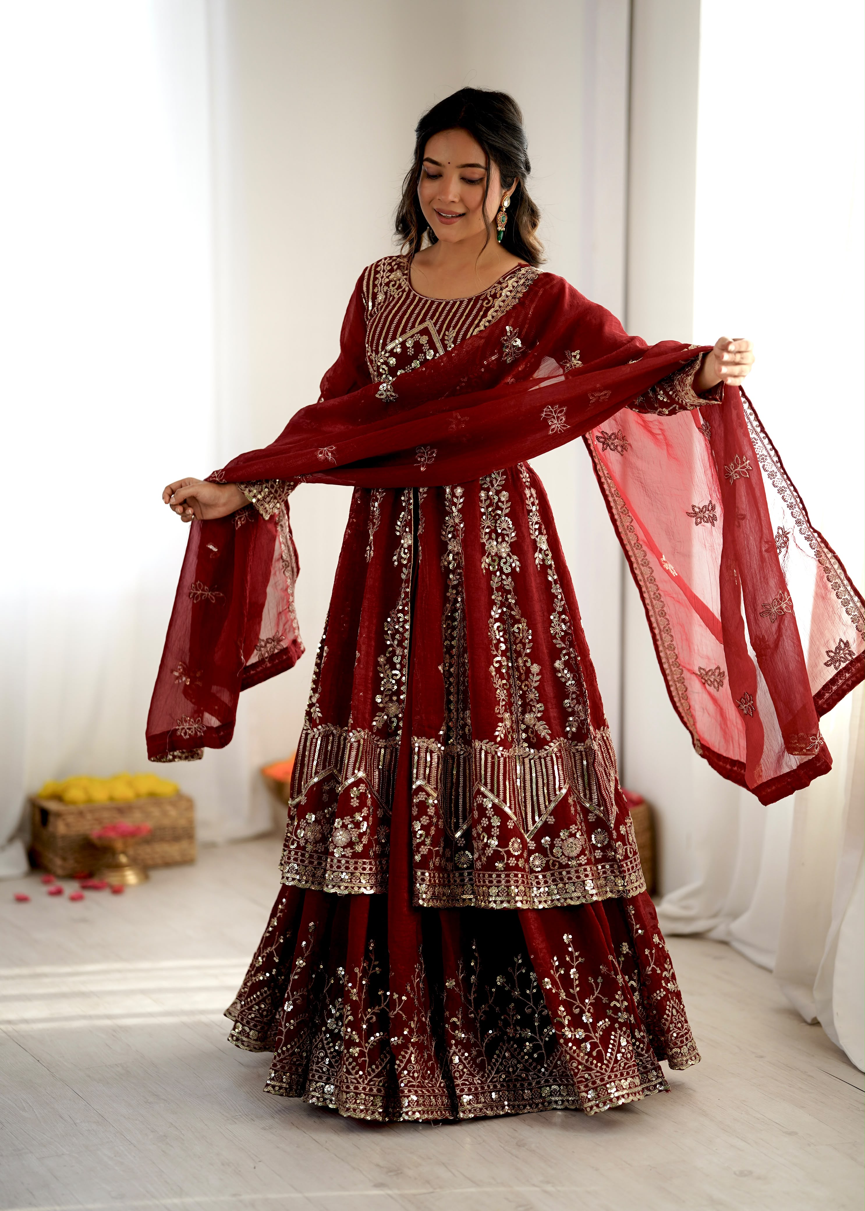 SR 1681 Crunchy Silk Lehenga Choli - view 2