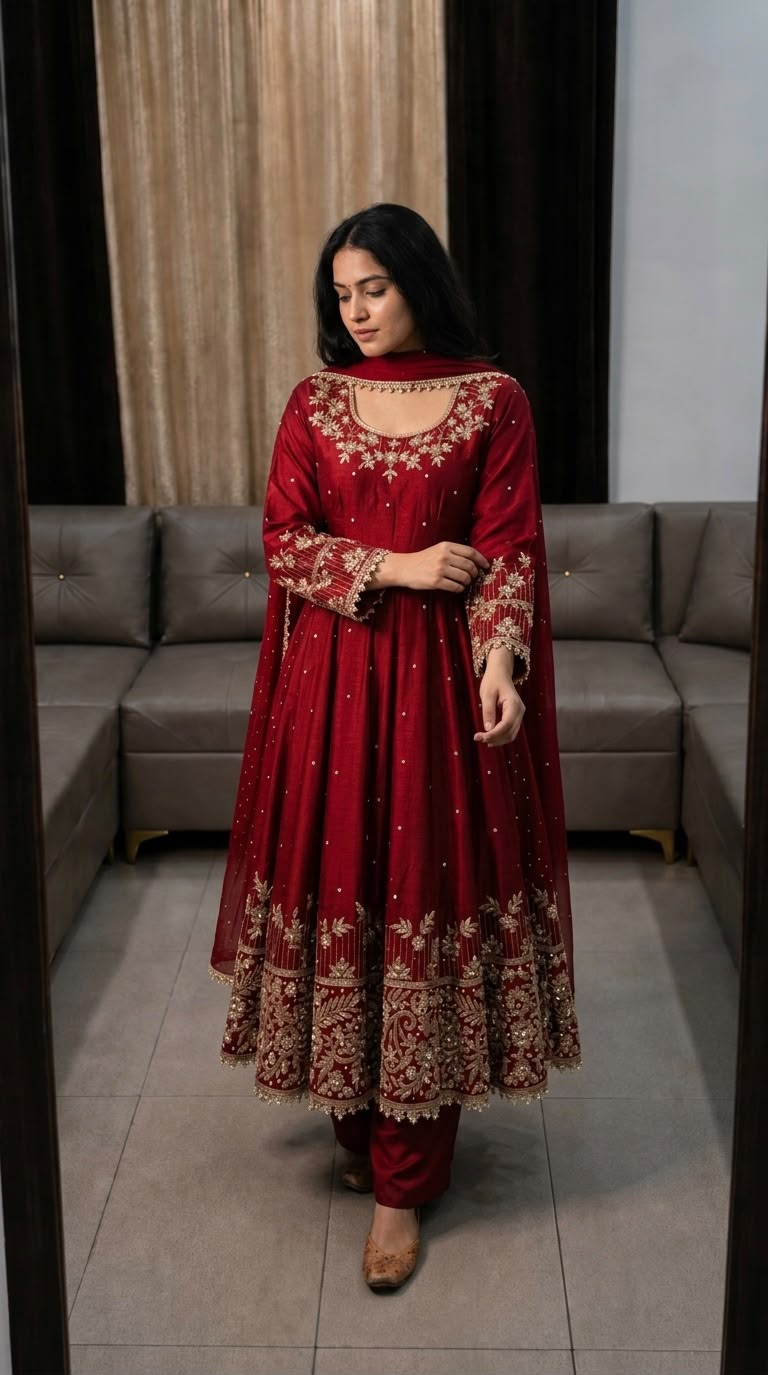 SR 1719 Faux Georgette Readymade Dress - view 3
