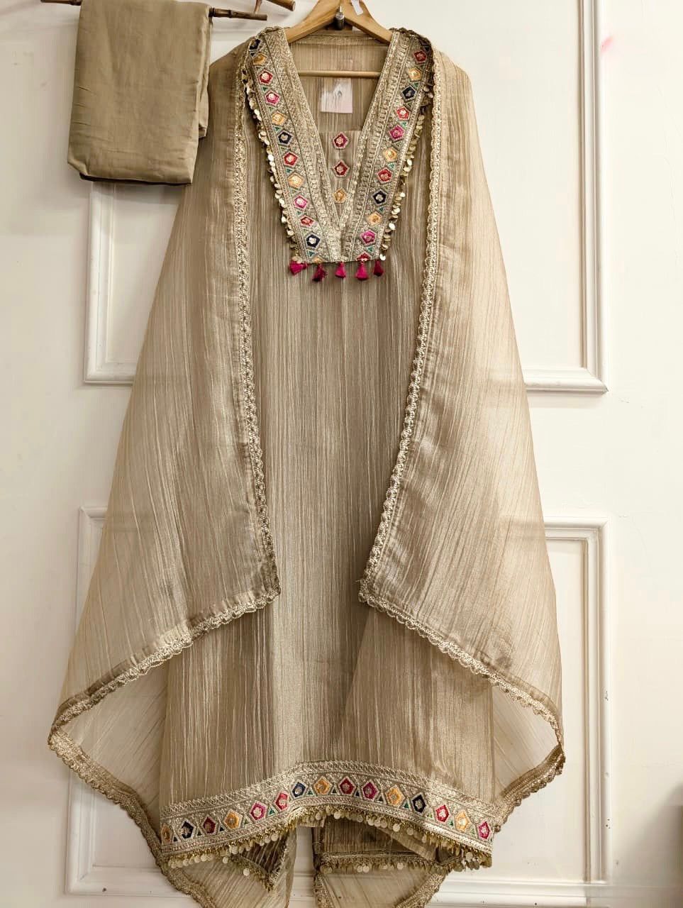 SR 1722 Premium Salsa Silk Readymade Dress - view 3