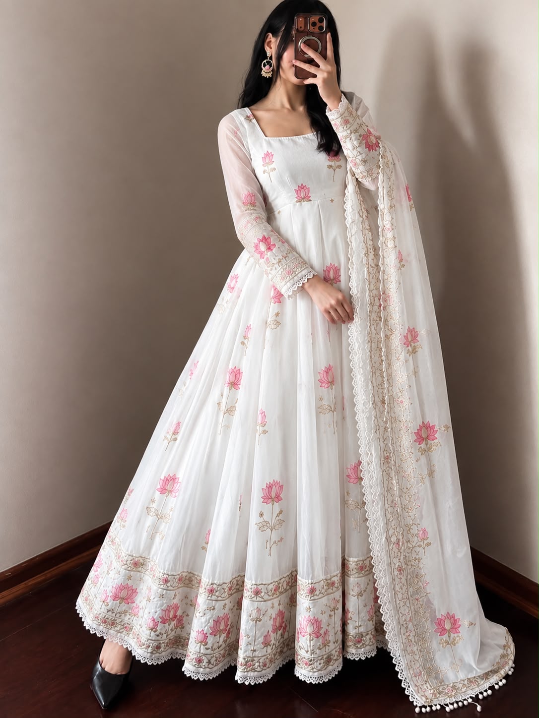 SR 1723 Fendy Silk Readymade Dress - view 2