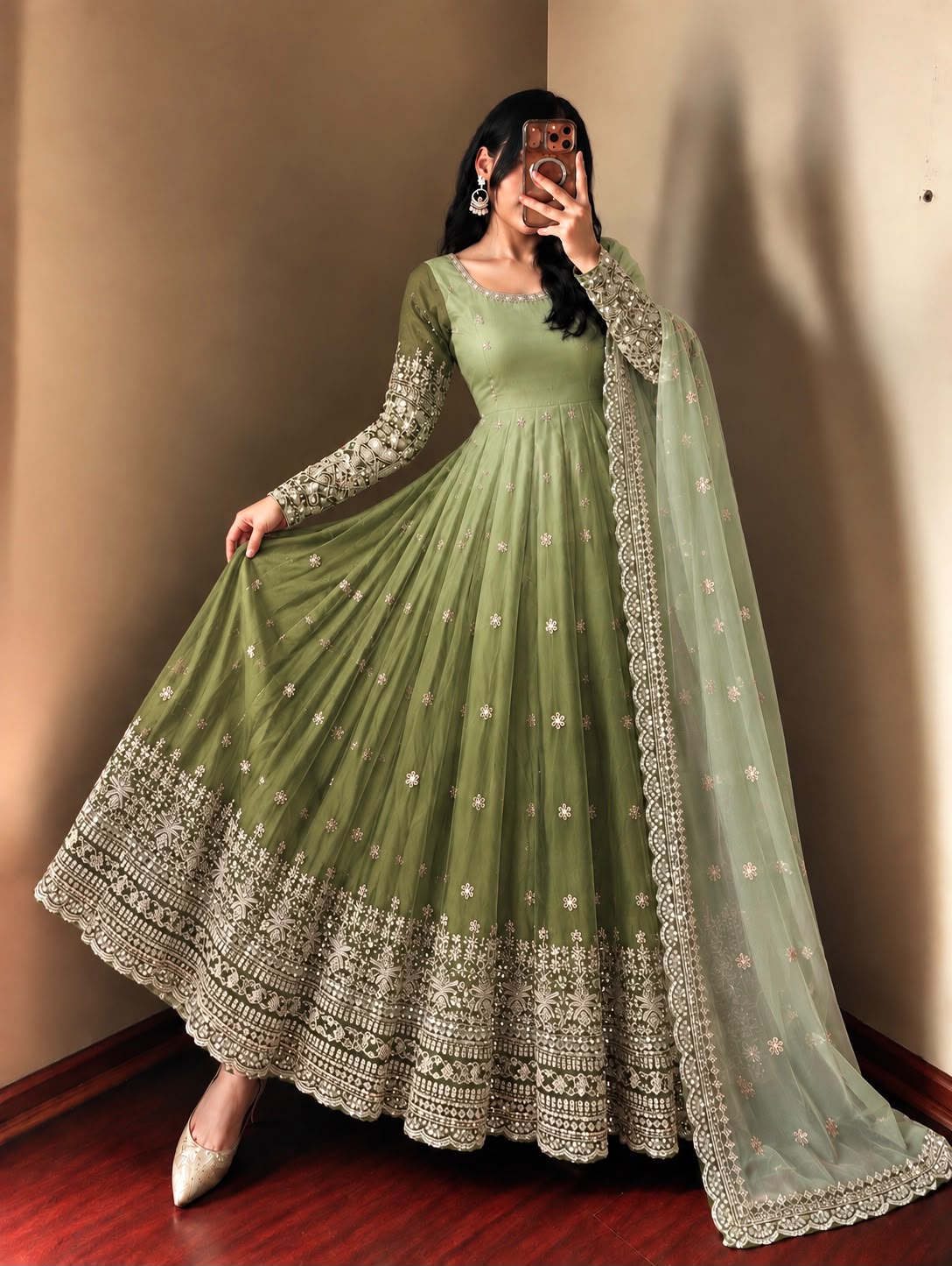 SR 1725 Georgette Readymade Dress - view 4