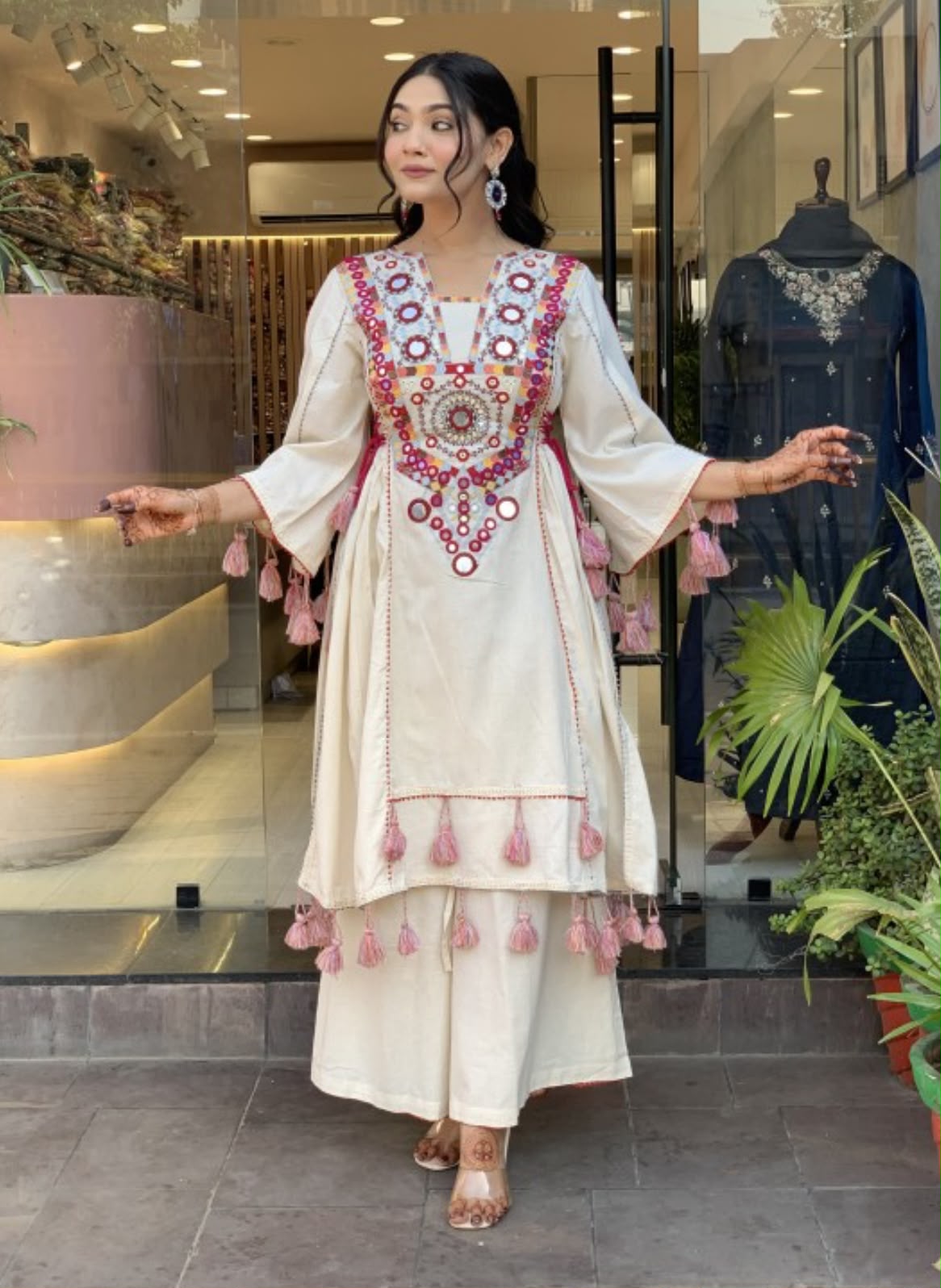 SRK 5286 Pure Khadi Cotton Readymade Dress