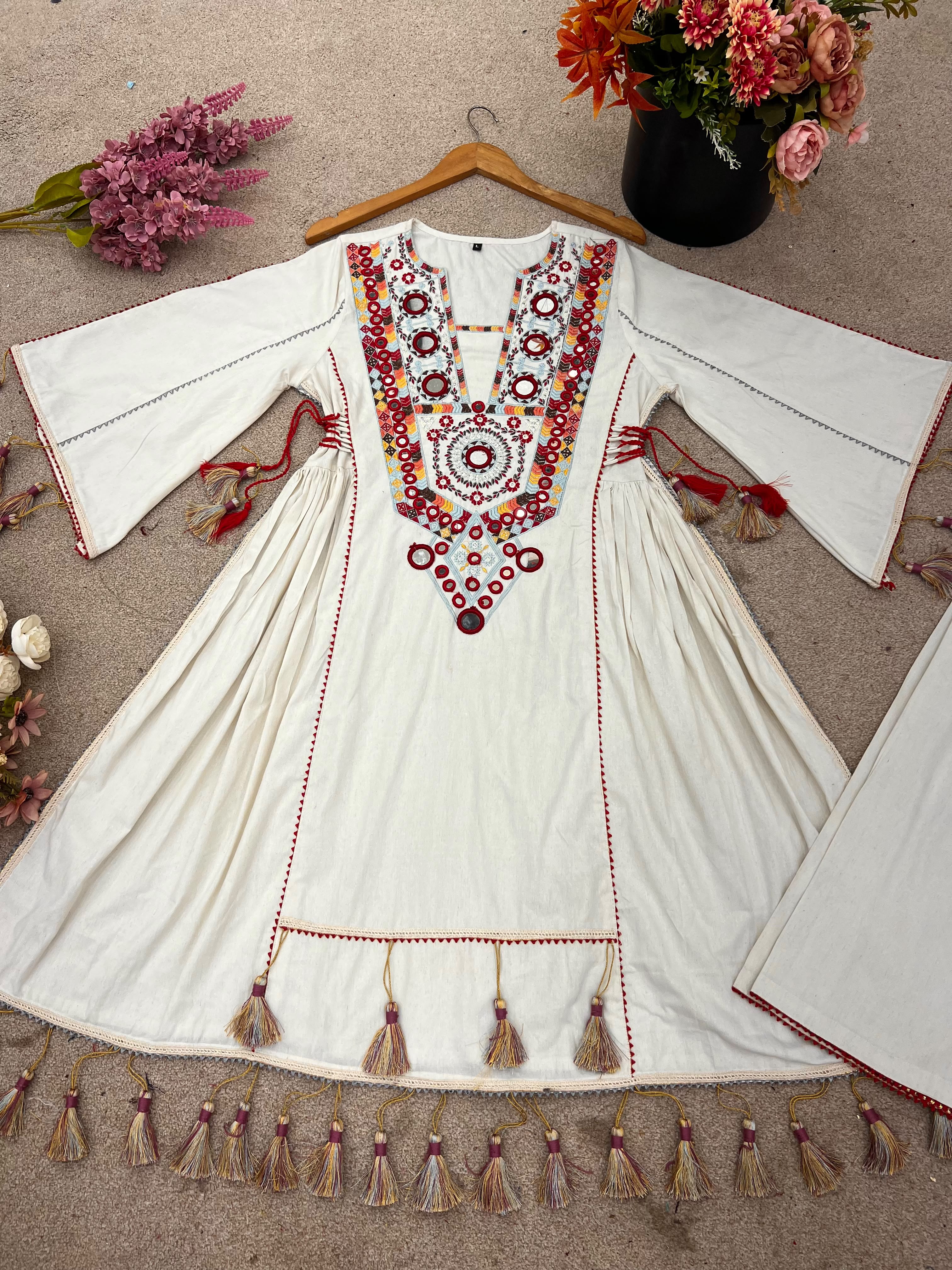 SRK 5286 Pure Khadi Cotton Readymade Dress - view 2