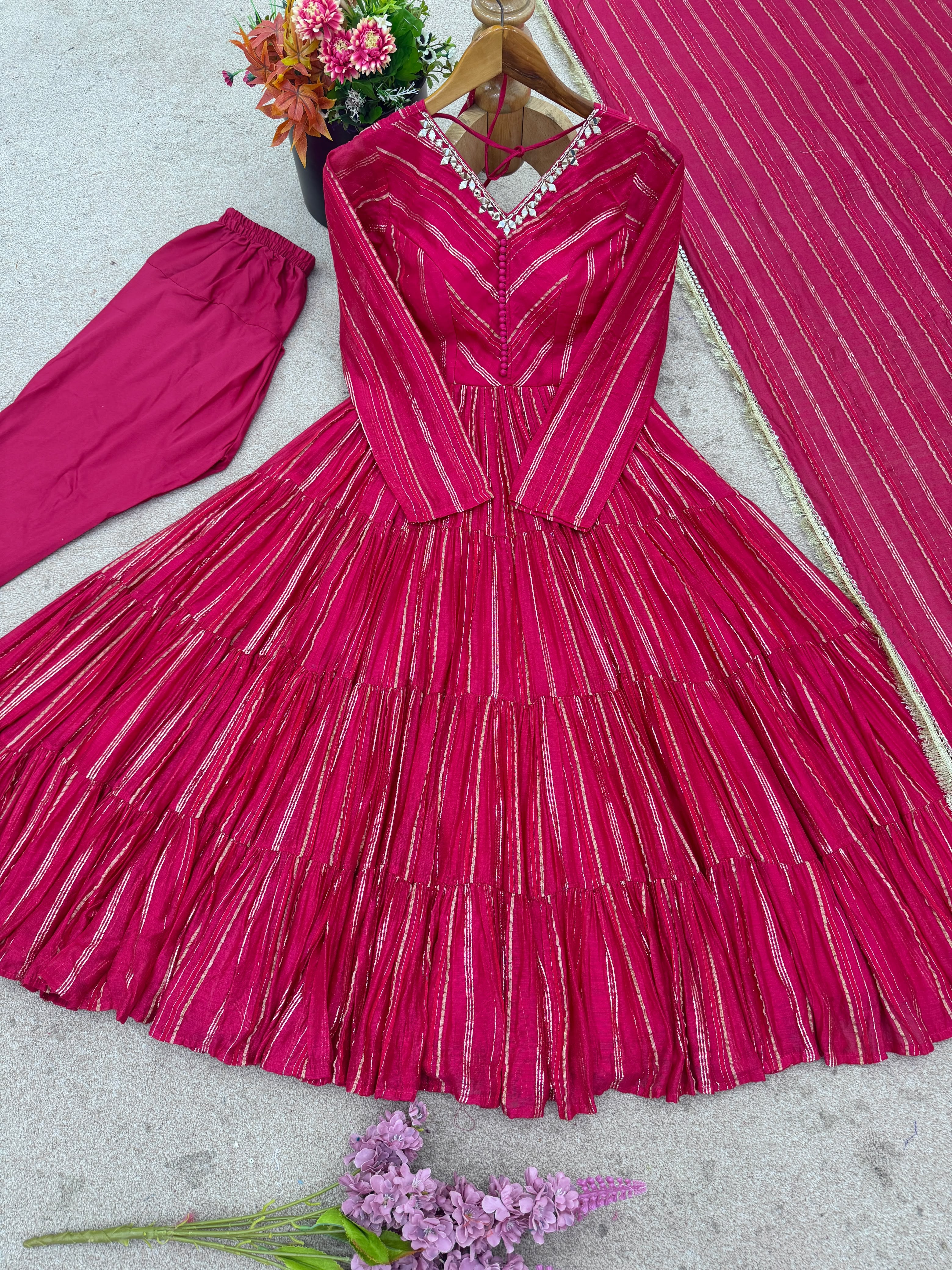 SRK 5305 Mal Chanderi Readymade Dress - view 2