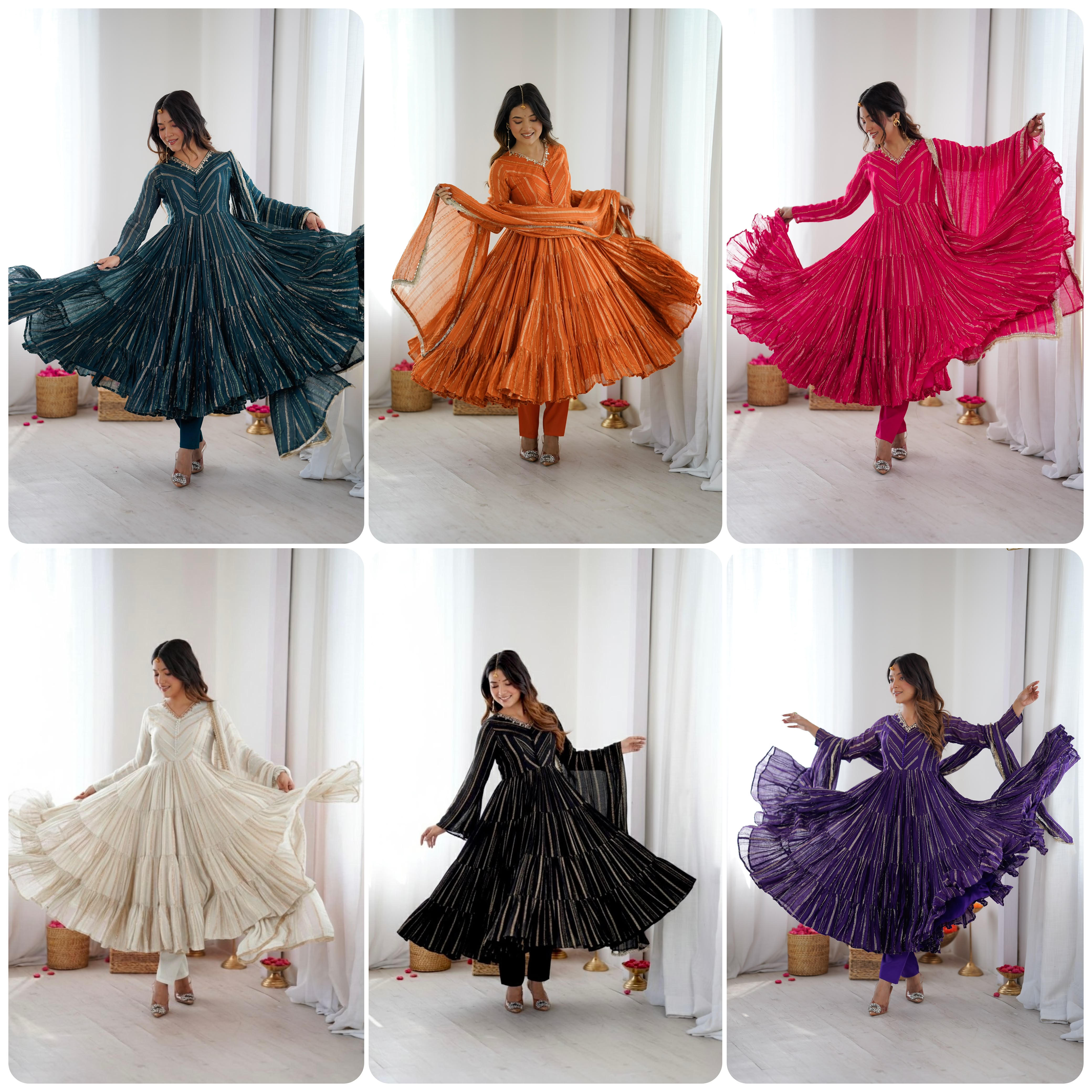 SRK 5305 Mal Chanderi Readymade Dress - view 4