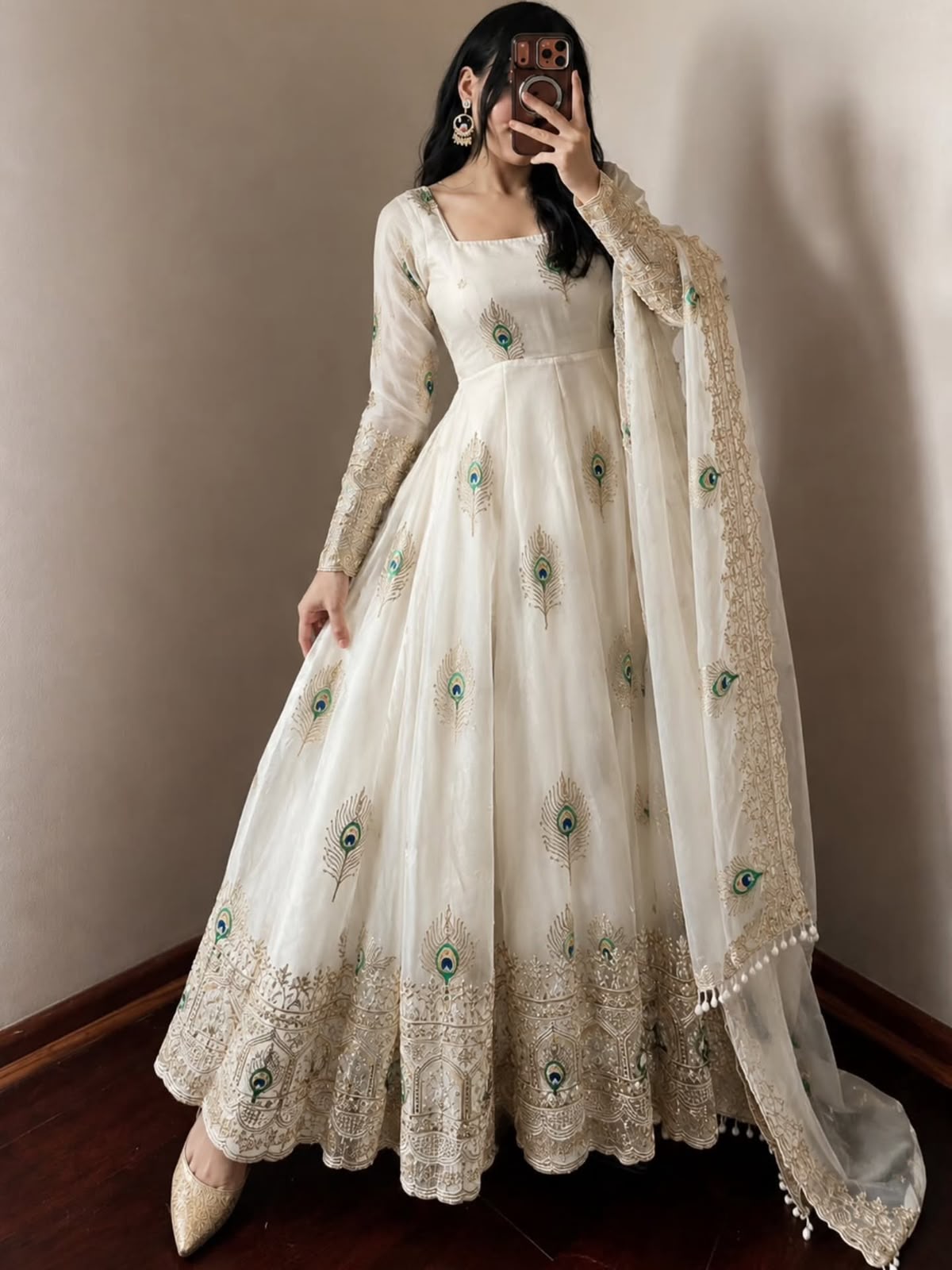 SRK 5372 Fendy Silk Readymade Dress - view 2