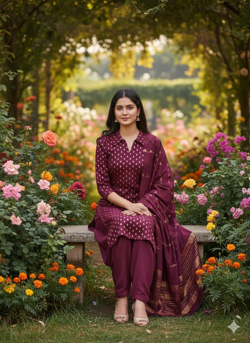 Takshil Chanderi Jacquard Crochet Dress Material - view 4