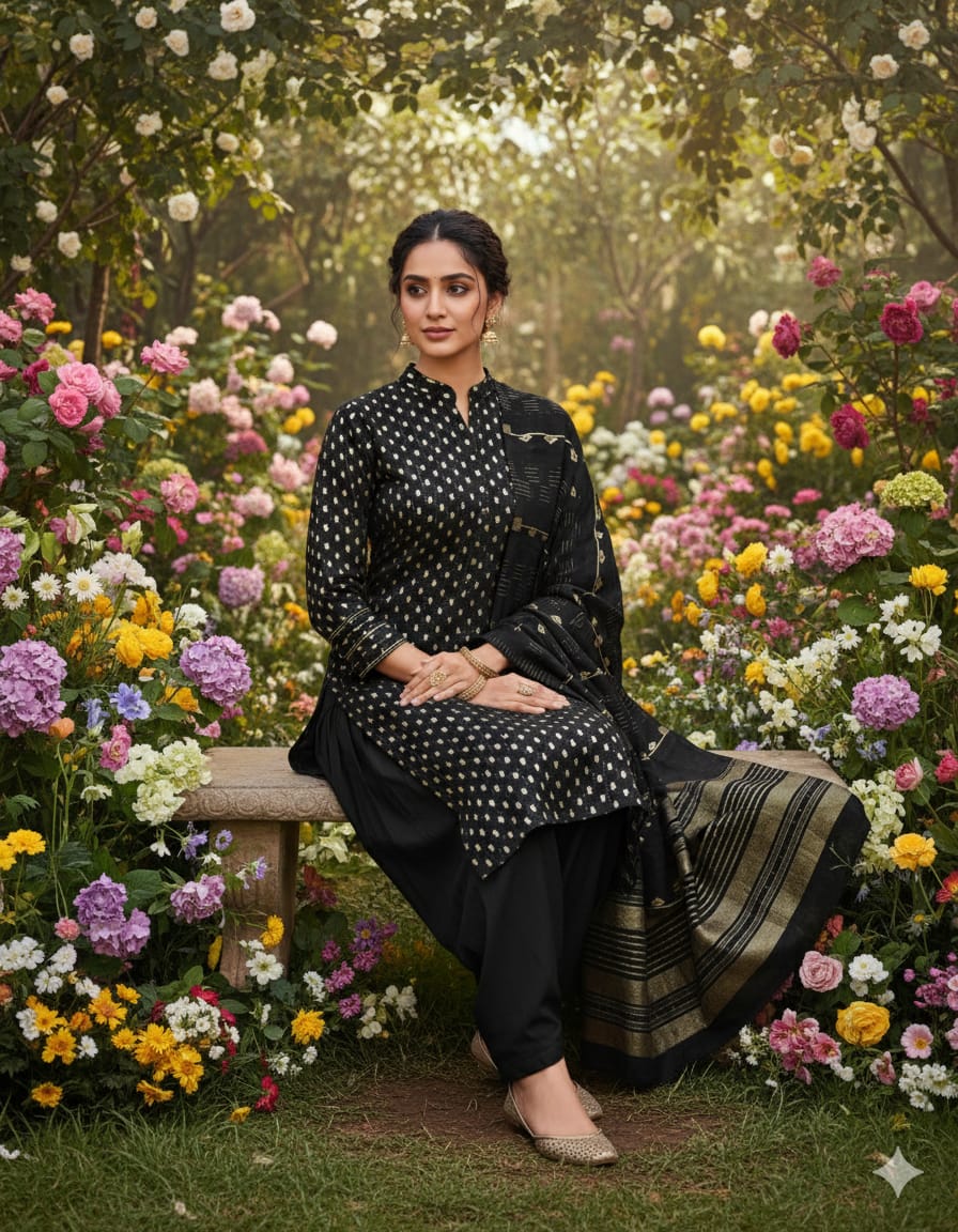 Takshil Chanderi Jacquard Crochet Dress Material - view 6